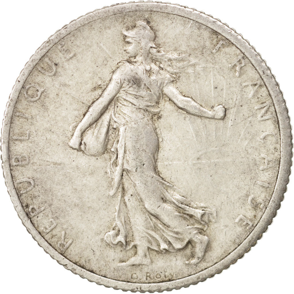 Frankreich, Semeuse, Franc, 1917, Paris, VZ, Silber, KM:844.1, Gadoury:467