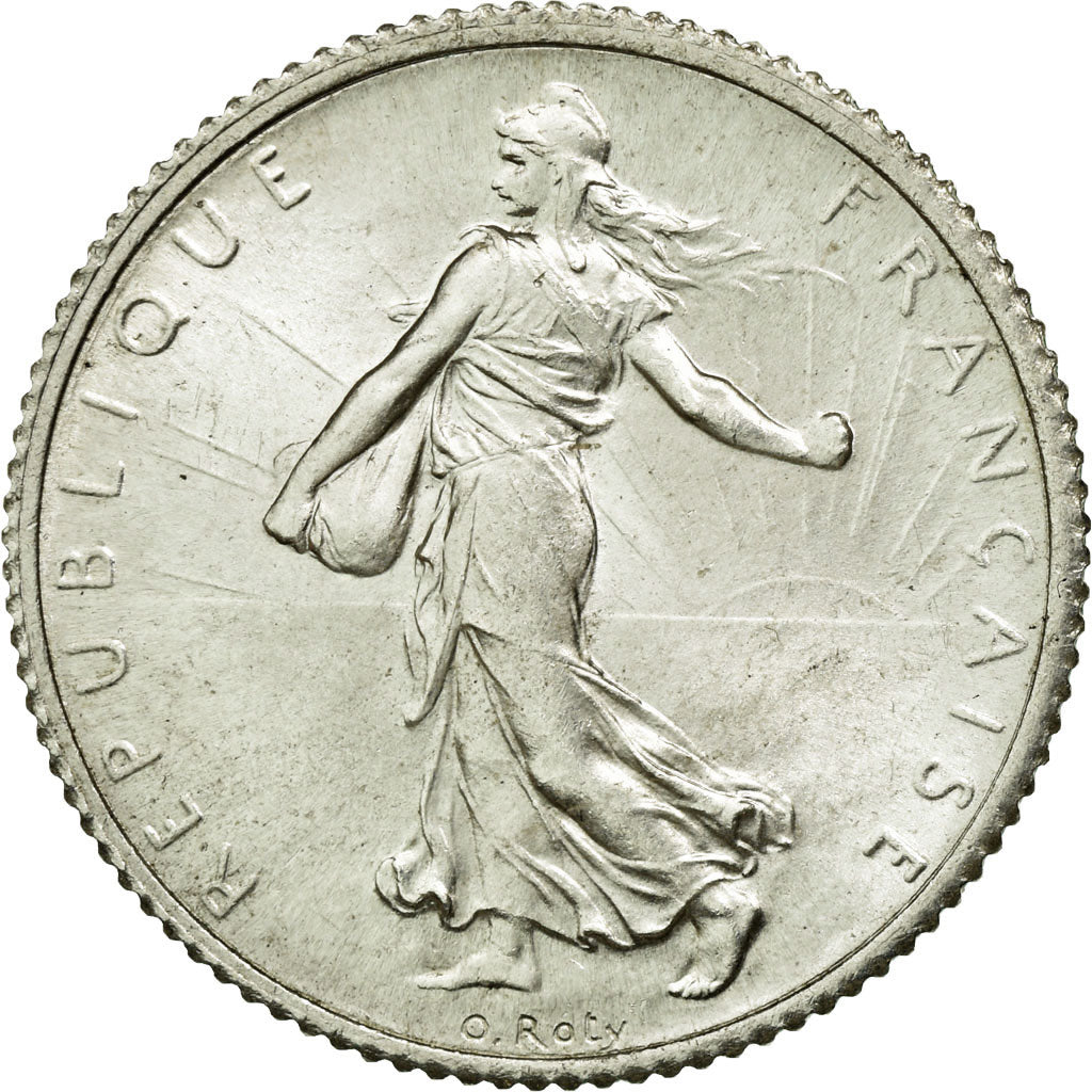 Coin, France, Semeuse, Franc, 1920, Paris, MS(64), Silver, KM:844.1, Gadoury:467