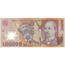 Banknote, Romania, 100,000 Lei, 2001, KM:114a, AU(55-58)