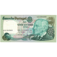Banknote, Portugal, 20 Escudos, 1978, 1978-09-13, KM:176a, UNC(65-70)