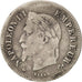 France, Napoleon III, 20 Centimes, 1866, Paris, F(12-15), Silver, KM 805.1