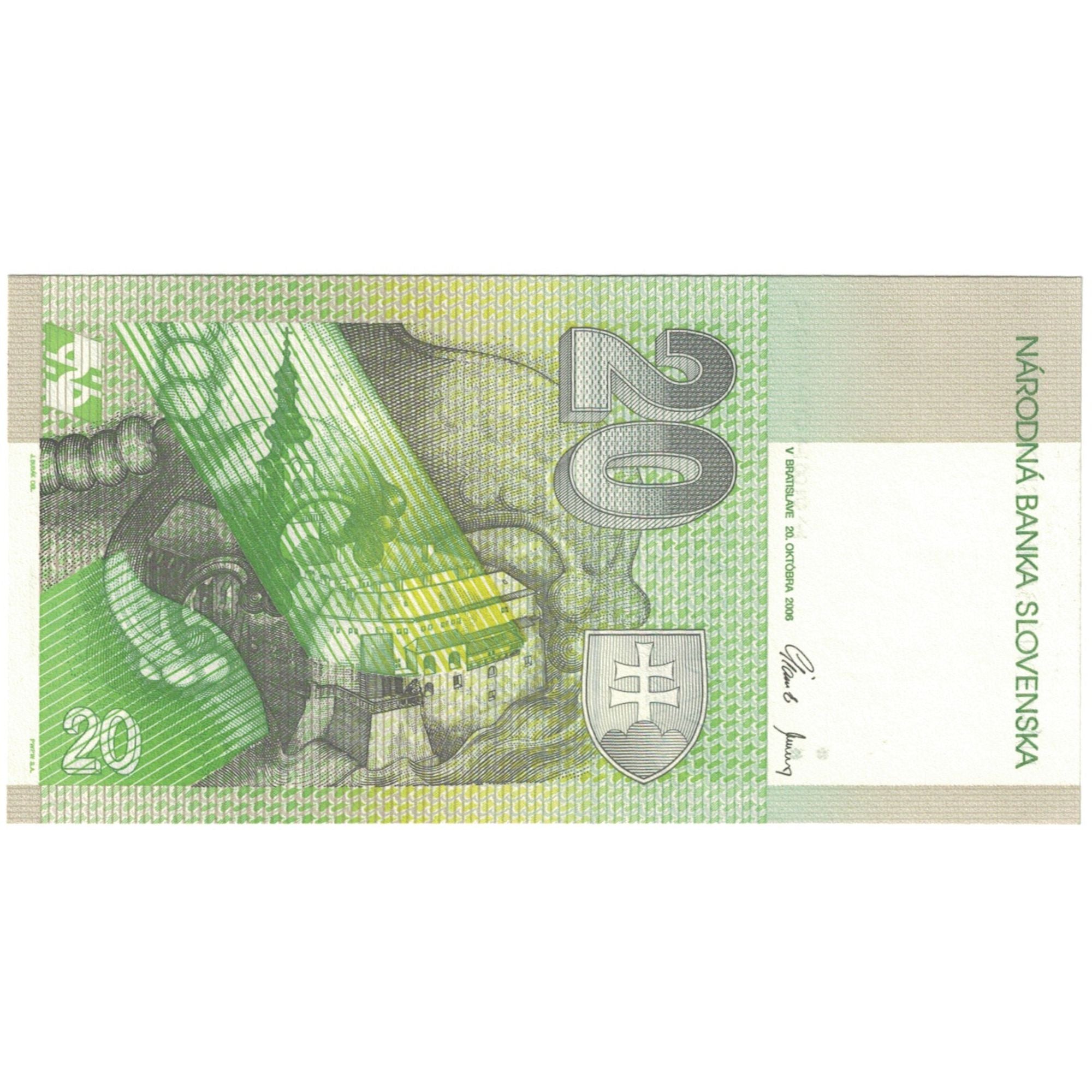 Banknote, Slovakia, 20 Korun, 2006, 2006-10-20, KM:20f, VF(20-25)