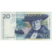 Nota, Suécia, 20 Kronor, 1991, KM:61a, UNC(65-70)