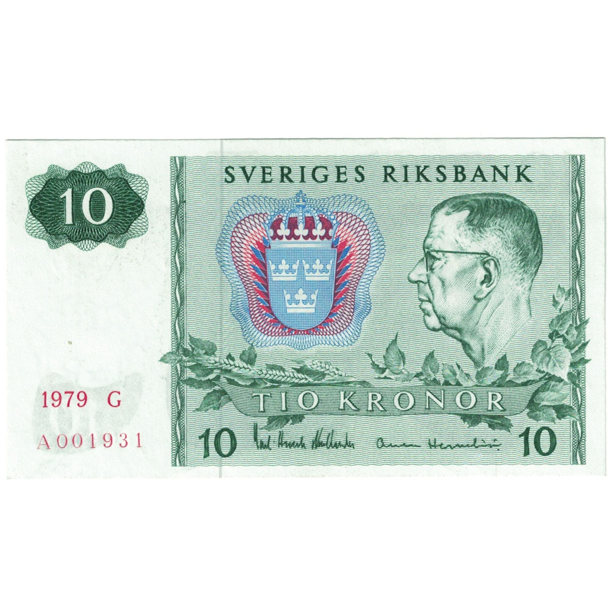 Billet, Suède, 10 Kronor, 1963-1990, KM:52d, NEUF
