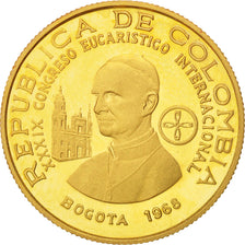 Colombie, 100 Pesos, Paul VI,1968, SPL, Or, KM:231
