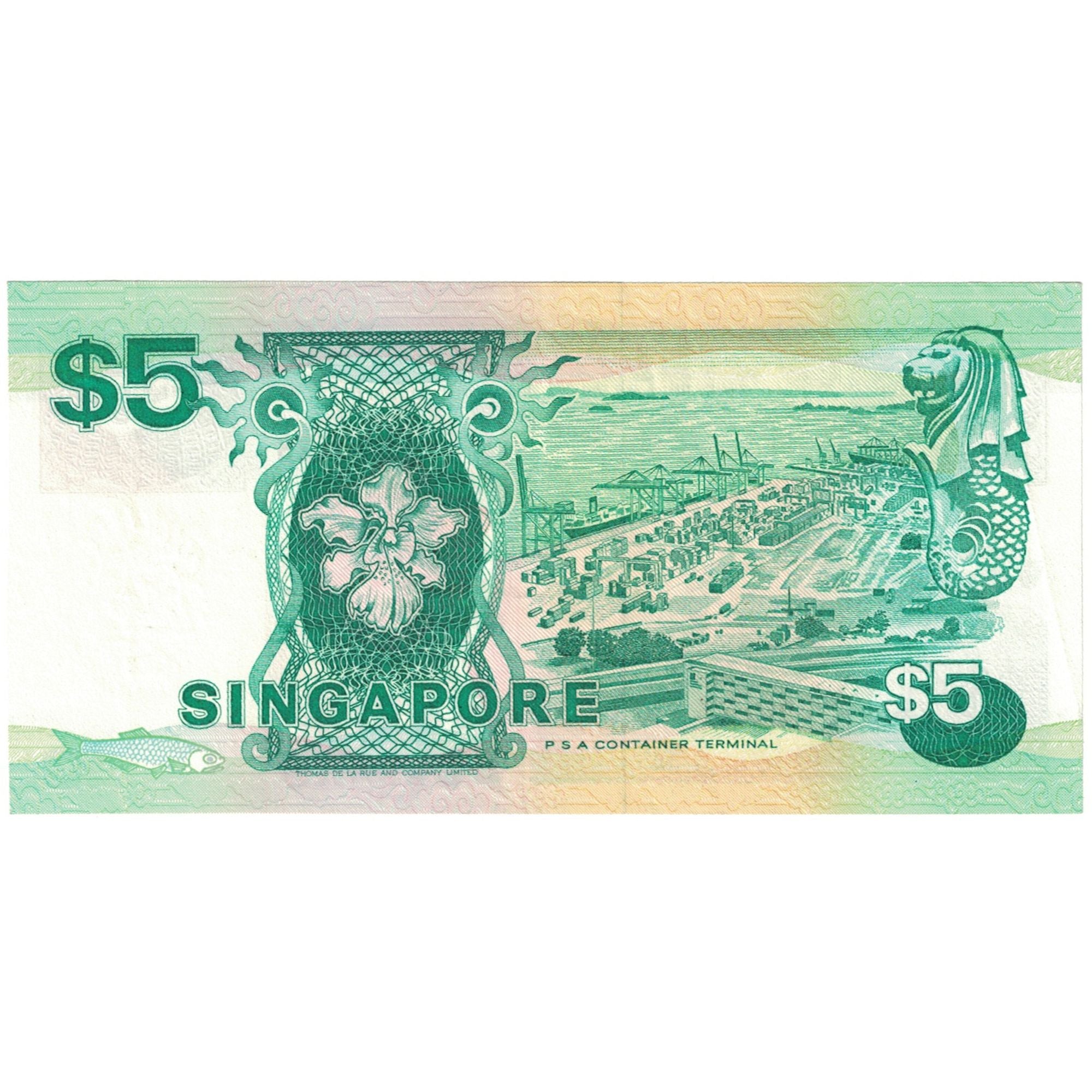Banknote, Singapore, 5 Dollars, 1989, KM:19, UNC(65-70)