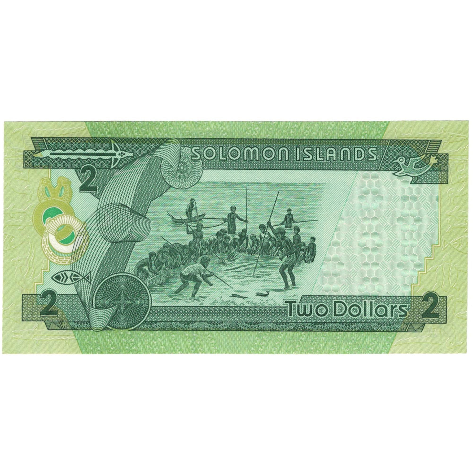 Banknote, Solomon Islands, 2 Dollars, Undated (1986), KM:13a, UNC(65-70)