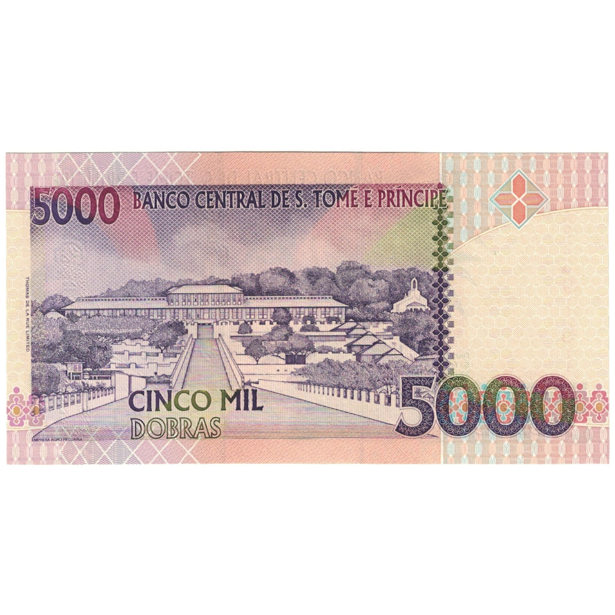 Banknote, Saint Thomas and Prince, 5000 Dobras, 1996, 1996-10-22, UNC(65-70)