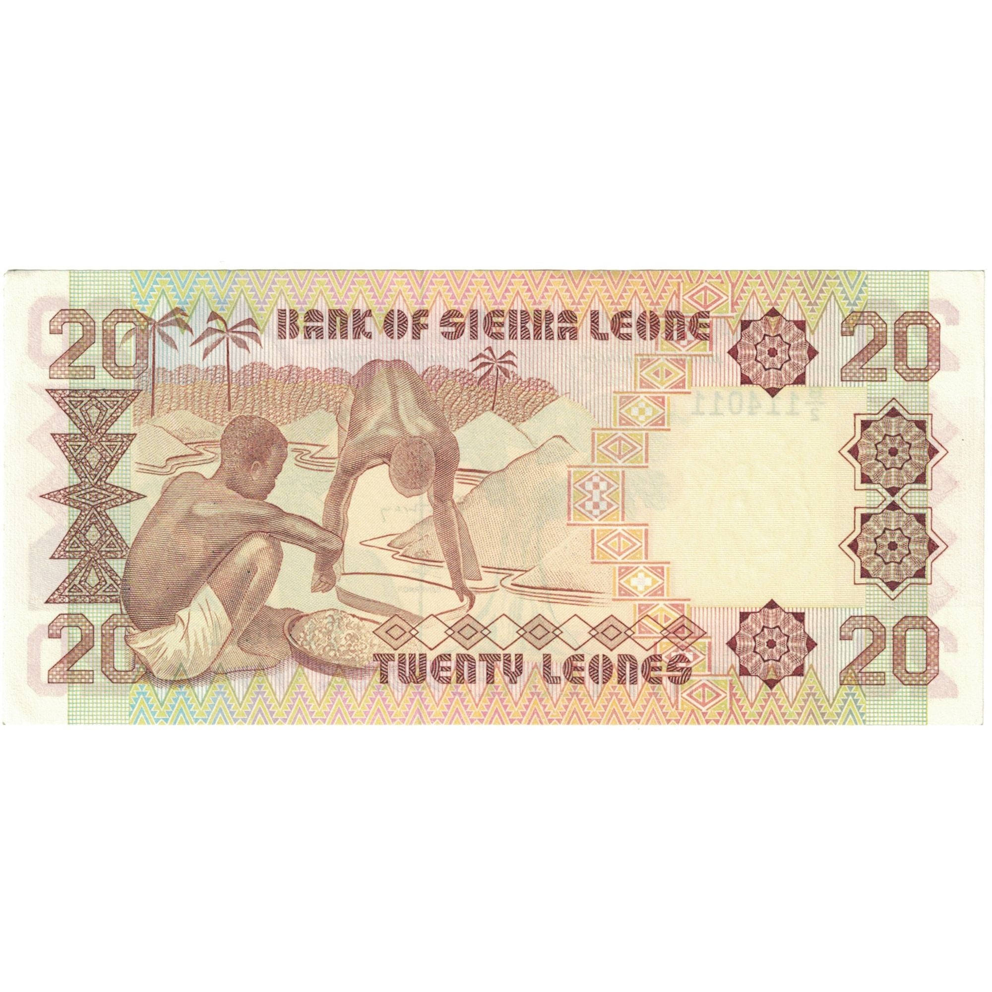 Banknote, Sierra Leone, 20 Leones, 1988, 1988-04-27, KM:16, UNC(63)