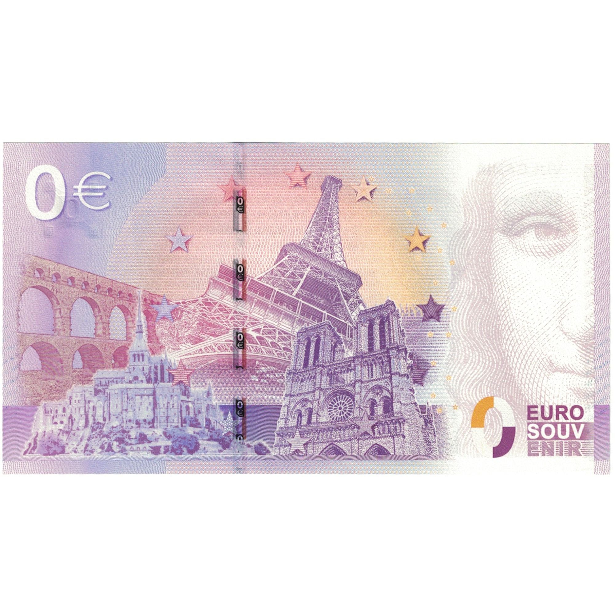 France, Tourist Banknote - 0 Euro, VULCANIA