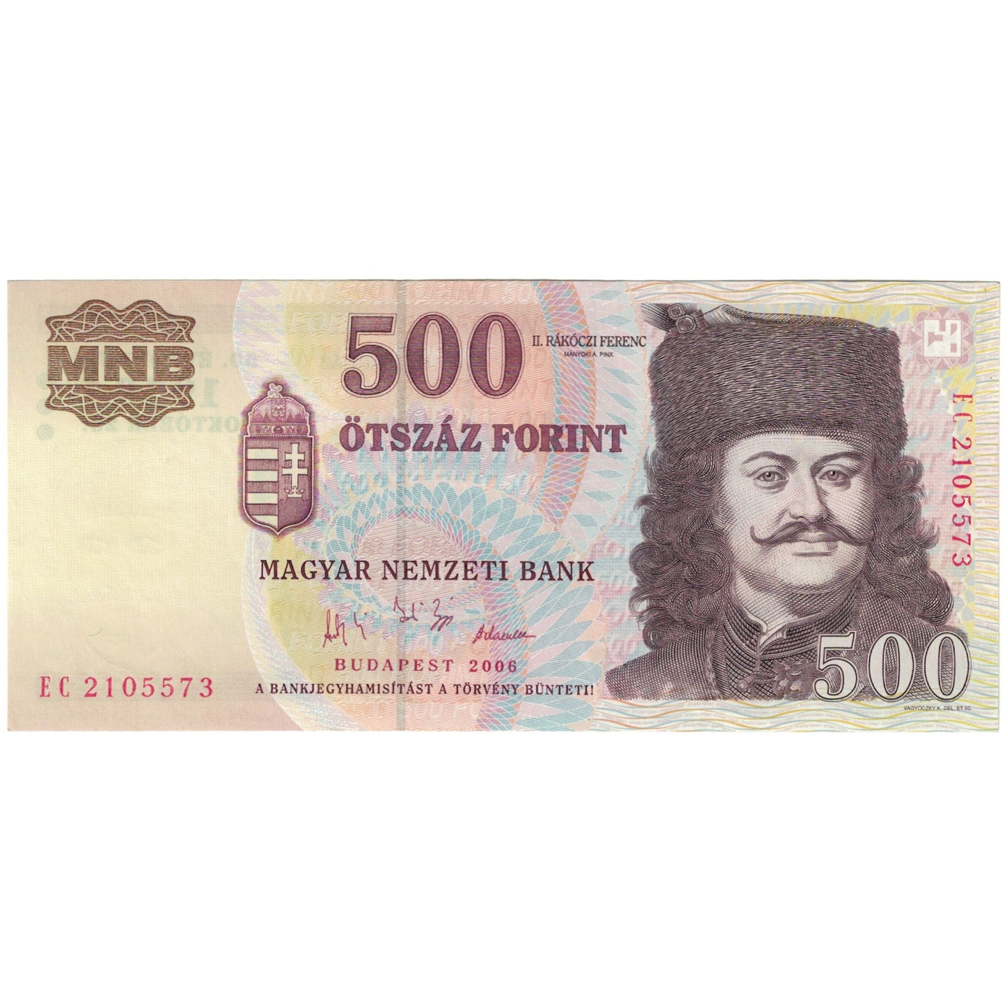 Banknote, Hungary, 500 Forint, 2006, KM:194, UNC(65-70)
