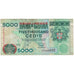 Banknote, Ghana, 5000 Cedis, 2002, 2002-09-02, KM:34h, VF(20-25)