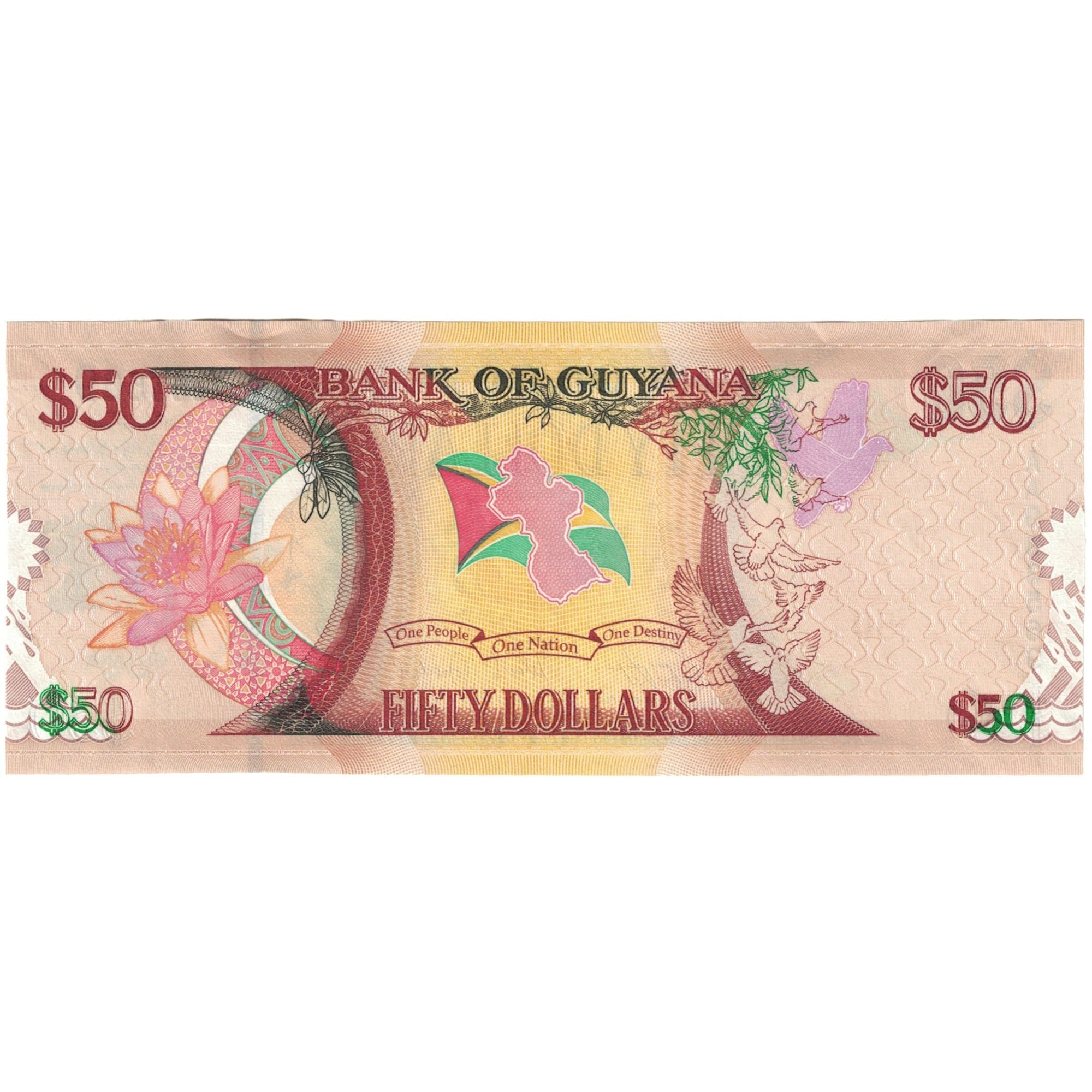 Billet, Guyana, 50 Dollars, 2016, KM:41, SPL