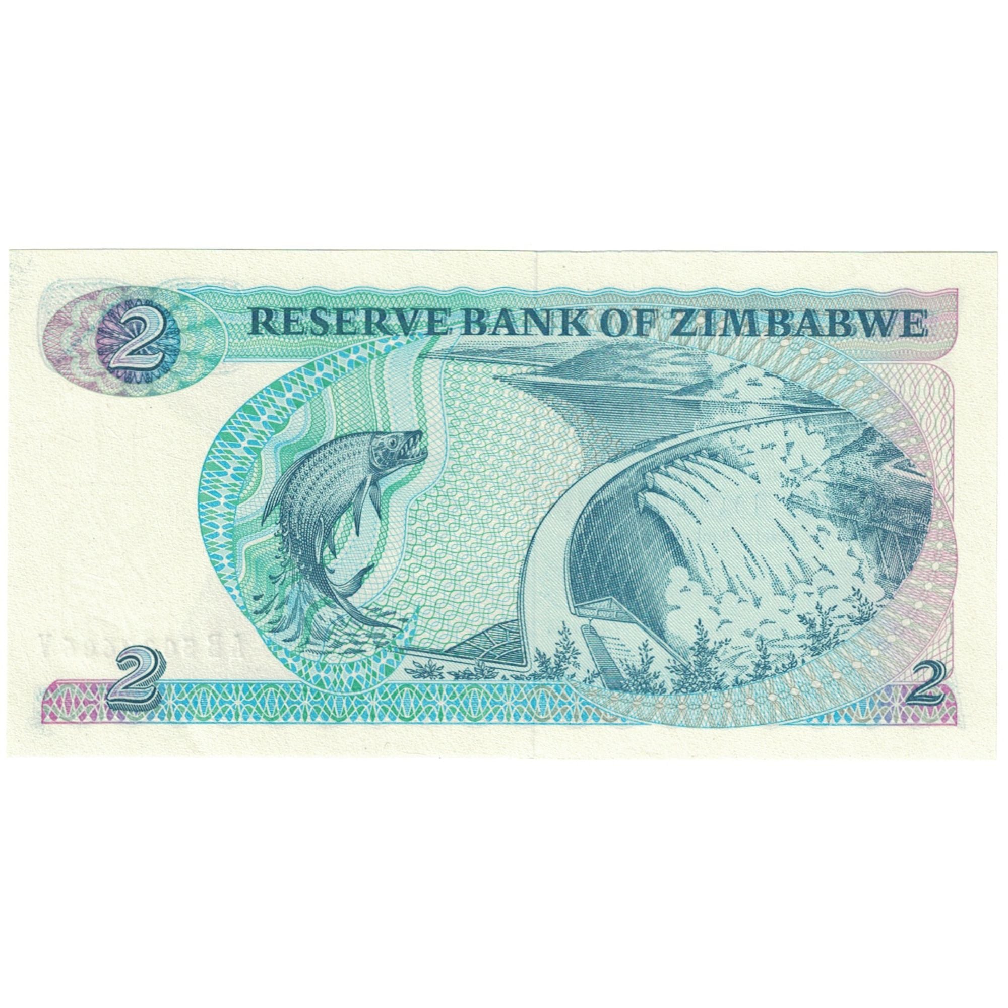 Geldschein, Simbabwe, 2 Dollars, 1994, KM:1c, UNZ