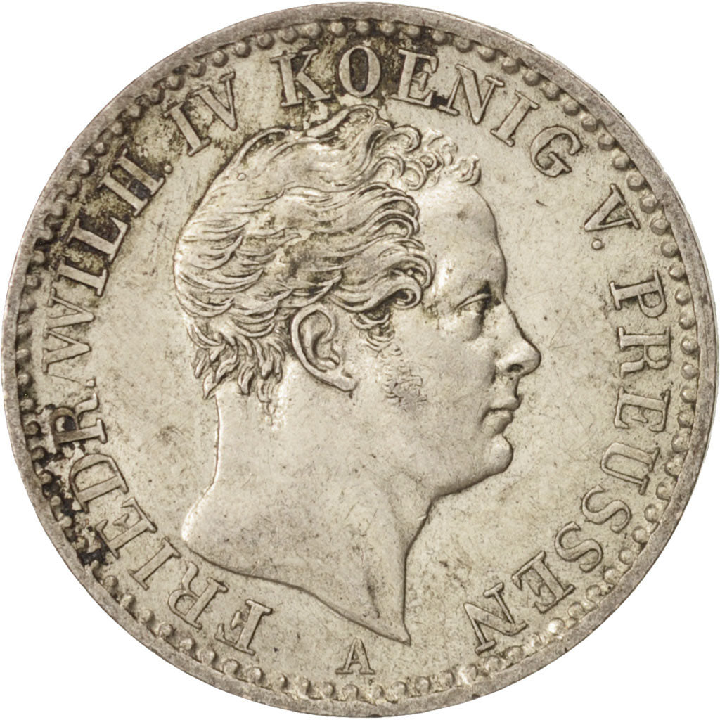 Coin, German States, PRUSSIA, Friedrich Wilhelm IV, 1/6 Thaler, 1848, Berlin
