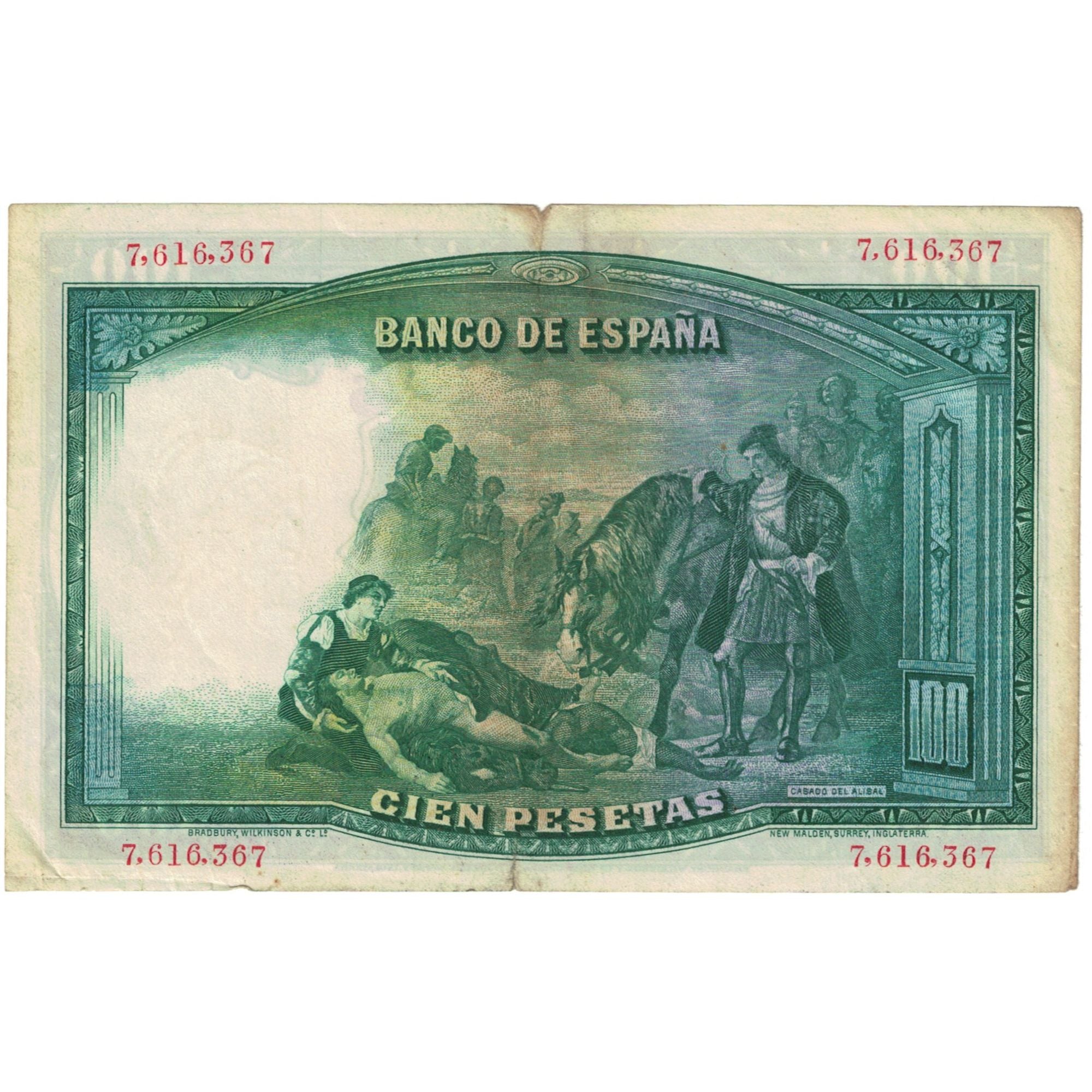 Banknote, Spain, 100 Pesetas, 1931, 1931-04-25, KM:83, VF(30-35)