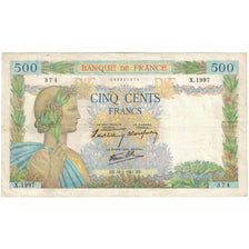 France, 500 Francs, La Paix, 1941, X.1997 374, EF(40-45), Fayette:32.13, KM:95a