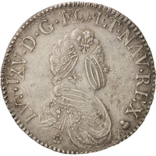 France, Louis XV, Écu Vertugadin, 1716, Reims, TB, Argent, Gadoury 317
