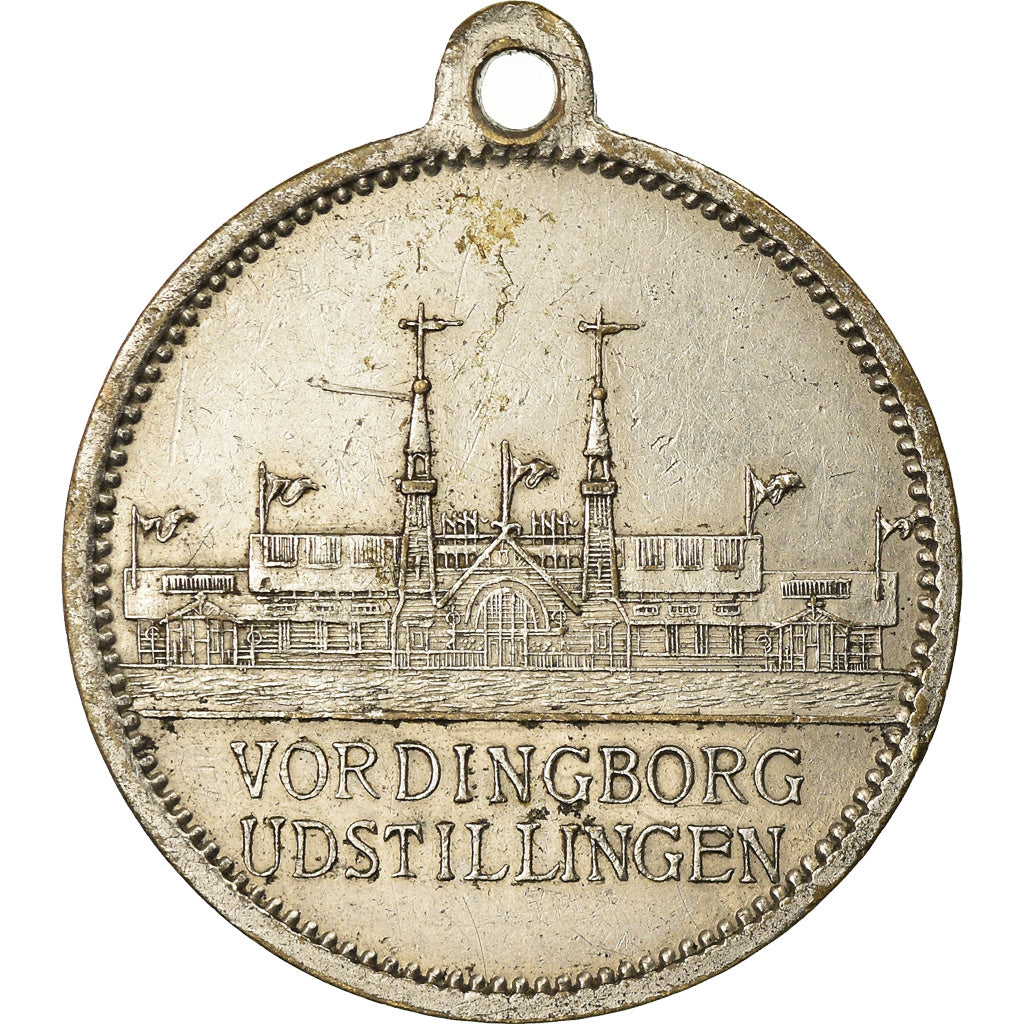 Denmark, Medal, Vordingborg Udstillingen, EF(40-45), Silvered bronze