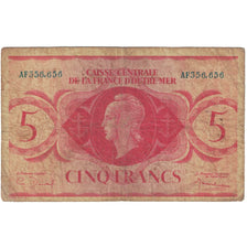 Afrique-Équatoriale française, 5 Francs, 1944, AF356.656, TB, KM:15a