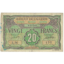 Banknote, Algeria, 20 Francs, 1948, 1948-06-04, KM:103, VF(20-25)