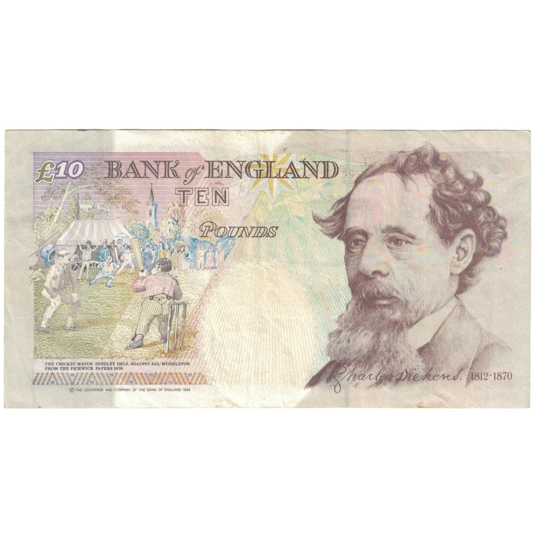 Banknote, Great Britain, 10 Pounds, 1992, KM:386a, EF(40-45)