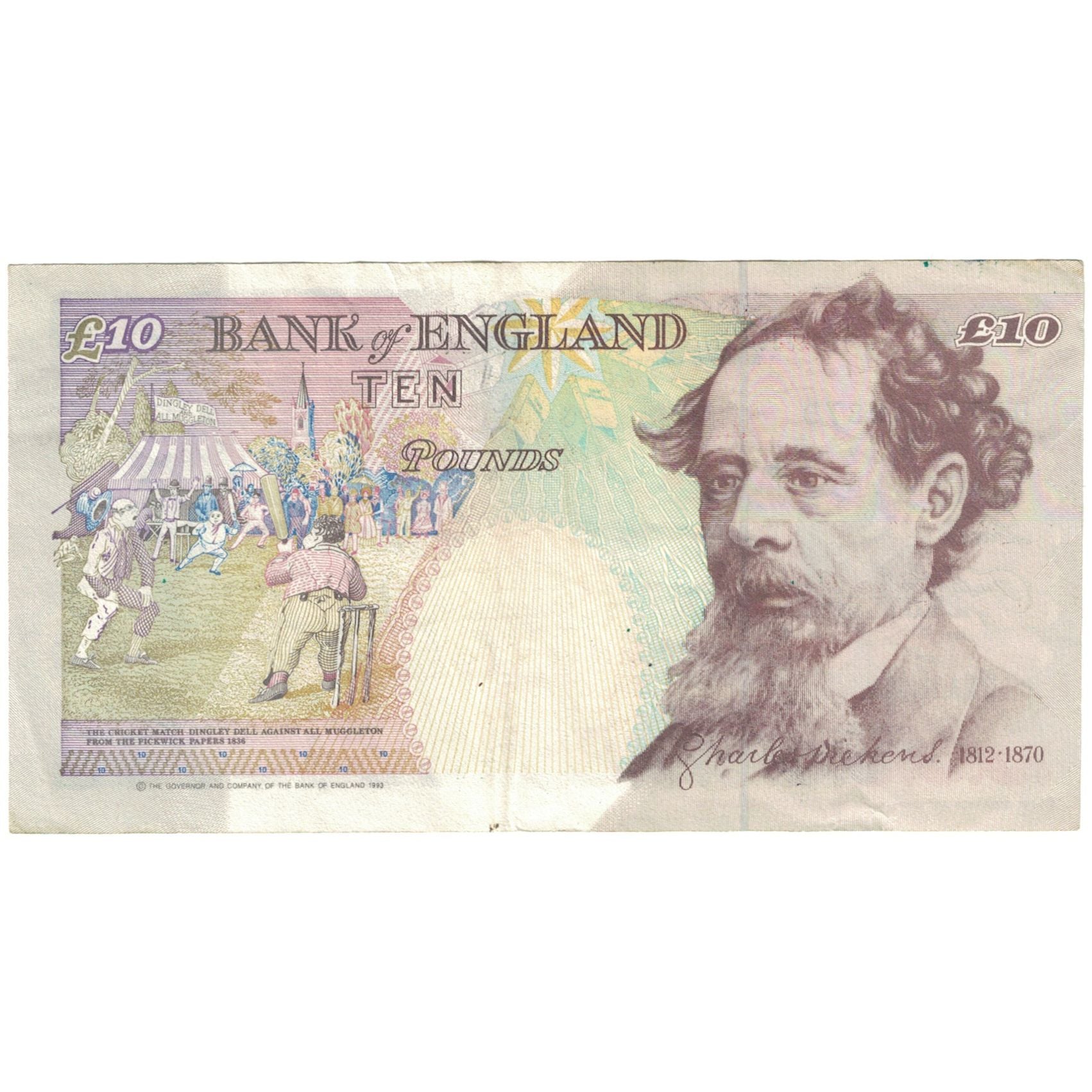 Billete, 10 Pounds, 1993, Gran Bretaña, KM:386a, MBC