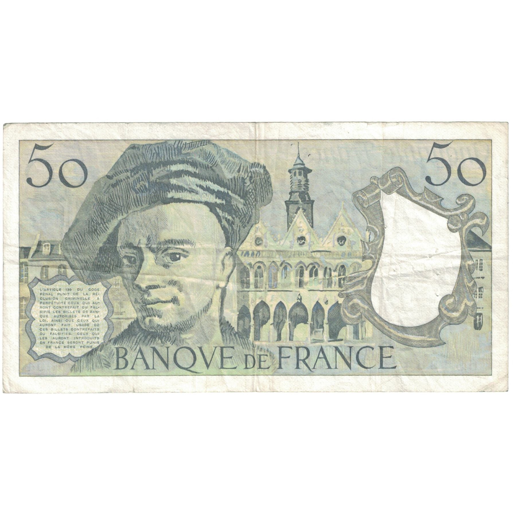 France, 50 Francs, 1988, 694964 G.54, TB, Fayette:67.15, KM:152d
