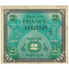 Francja, 2 Francs, Flag/France, 1944, 84437828, VF(20-25), Fayette:16.02