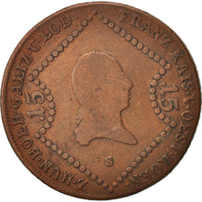 Austria, Franz II (I), 15 Kreuzer, 1807, Schmollnitz, VF(20-25), Copper, KM:2138