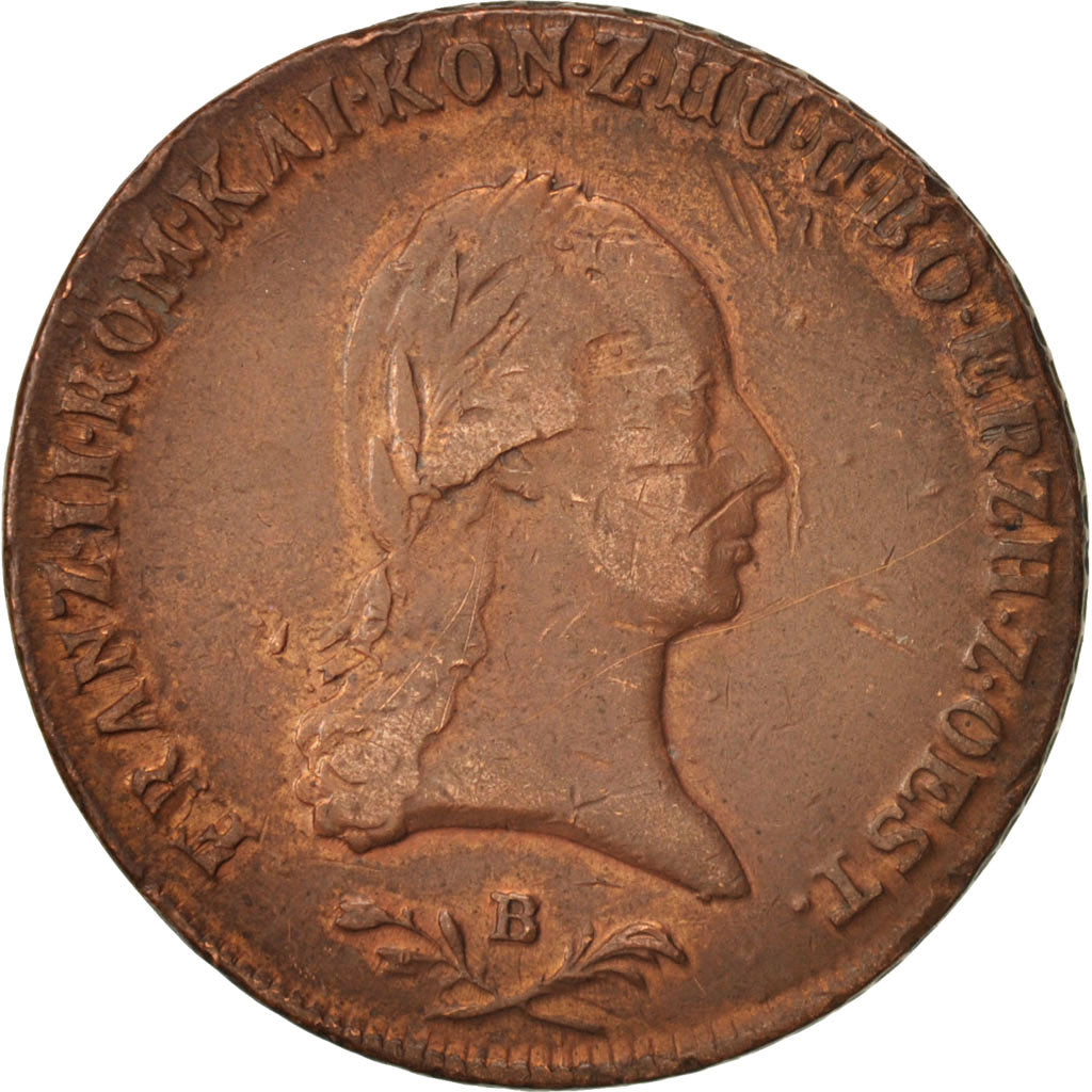 Austria, Franz II (I), 6 Kreuzer, 1800, Kremnitz, EF(40-45), Copper, KM:2128