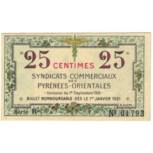 França, 25 Centimes, 1918, B 01793, Chambre de commerce / Région Provençale