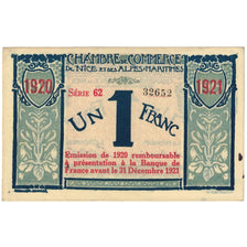 France, Nice, 1 Franc, 1917, EF(40-45), Pirot:7