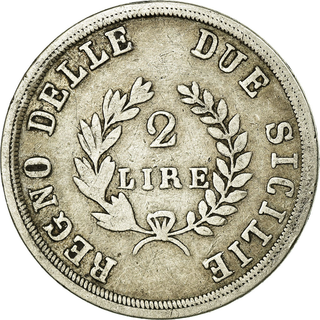 Coin, ITALIAN STATES, NAPLES, Joachim Murat, 2 Lire, 1813, VF(20-25), Silver