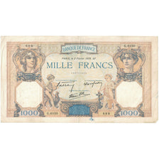 France, 1000 Francs, Cérès et Mercure, 1939, G.6150 689, TB+, Fayette:38.34