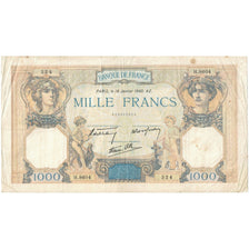 Francja, 1000 Francs, Cérès et Mercure, 1940, H.8604 324, VF(20-25)