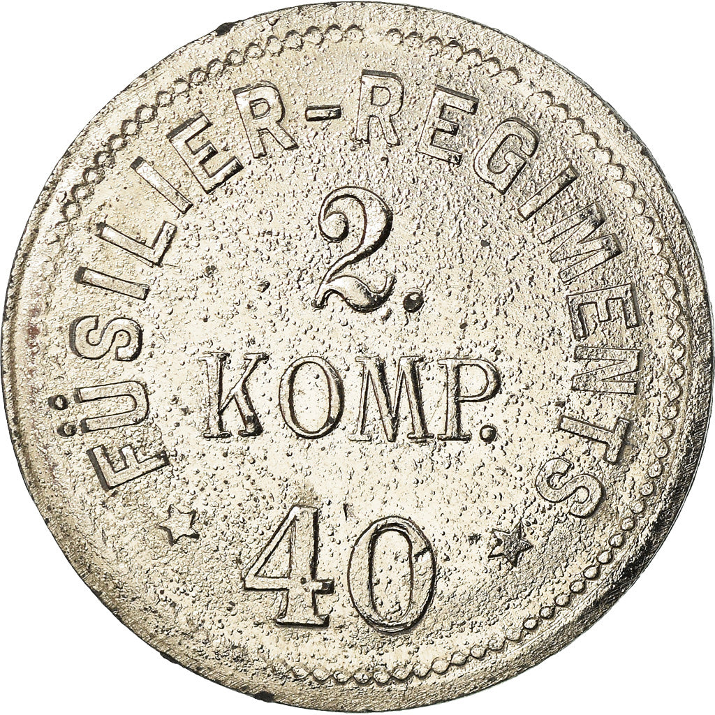 Allemagne, Jeton, Füsilier-Regiments 2 Komp., 40, TTB+, Métal