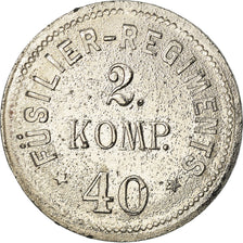 Allemagne, Jeton, Füsilier-Regiments 2 Komp., 40, TTB+, Métal