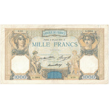 Francja, 1000 Francs, Cérès et Mercure, A.2964 458, EF(40-45), Fayette:37.10