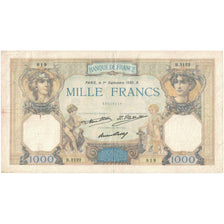 France, 1000 Francs, Cérès et Mercure, 1932, B.2122 819, VF(20-25)