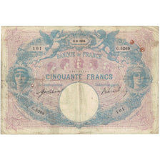 Francia, 50 Francs, 1914, G.5269 101, RC, Fayette:14.27, KM:64e