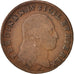 ITALIAN STATES, Ferdinando IV, 6 Tornesi, 1799, VF(20-25), Copper, KM:229