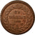 Moneda, Mónaco, Honore V, Decime, 1838, Monaco, MBC, Cobre, KM:97.1