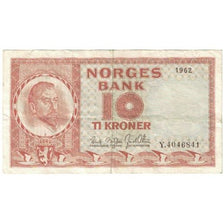 Nota, Noruega, 10 Kroner, 1962, KM:31f, EF(40-45)