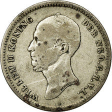 Coin, Netherlands, William II, 25 Cents, 1848, Utrecht, VF(20-25), Silver, KM:76