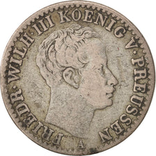 German States, PRUSSIA, Friedrich Wilhelm III, 1/6 Thaler, 1822, Berlin