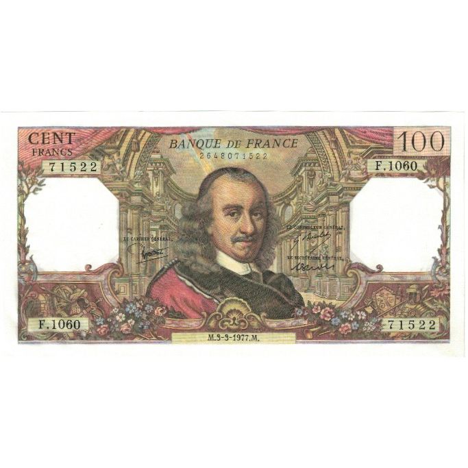 França, 100 Francs, 1977, F.1060, UNC(65-70), Fayette:65.57, KM:149a
