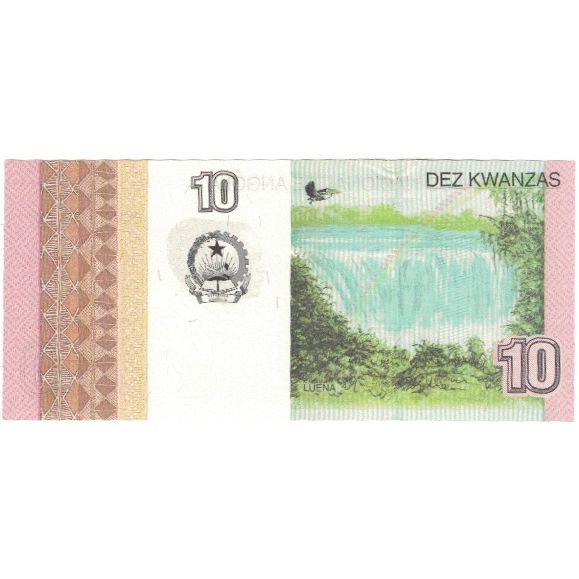 Geldschein, Angola, 10 Kwanzas, VZ+