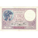 France, 5 Francs, Violet, 1939, H.65568, AU(50-53), Fayette:4.14, KM:72d