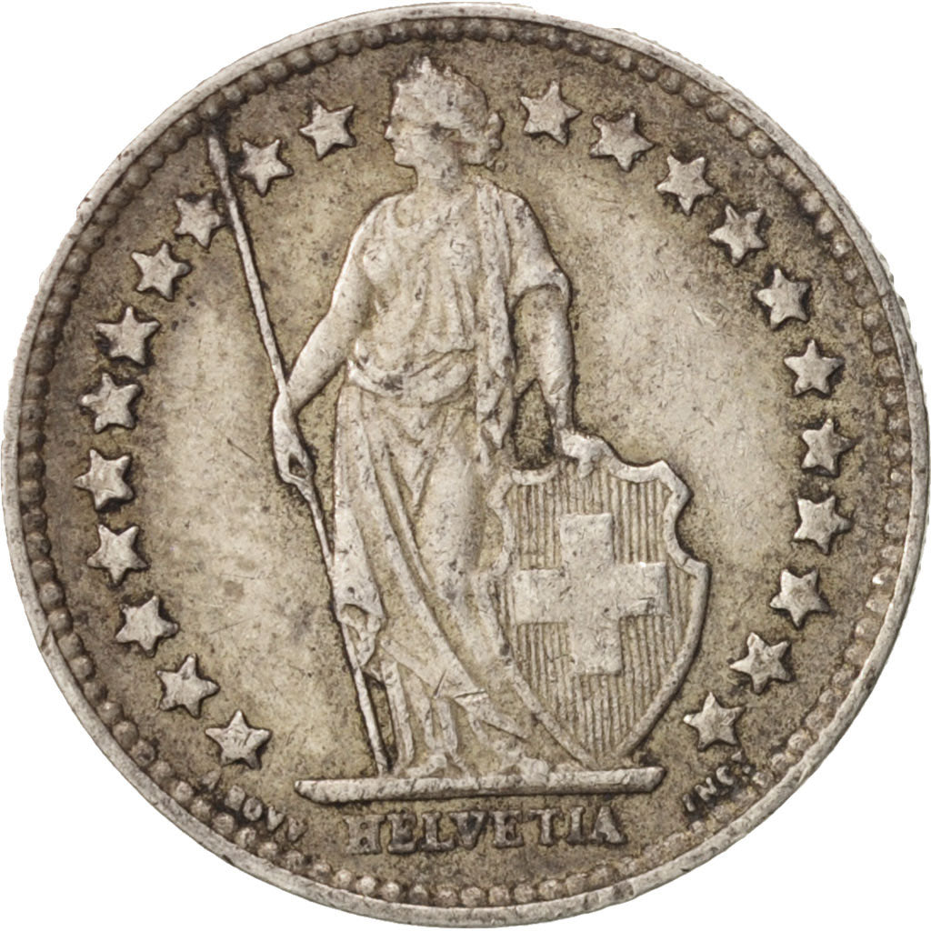 Switzerland, 1/2 Franc, 1941, Bern, EF(40-45), Silver, KM:23